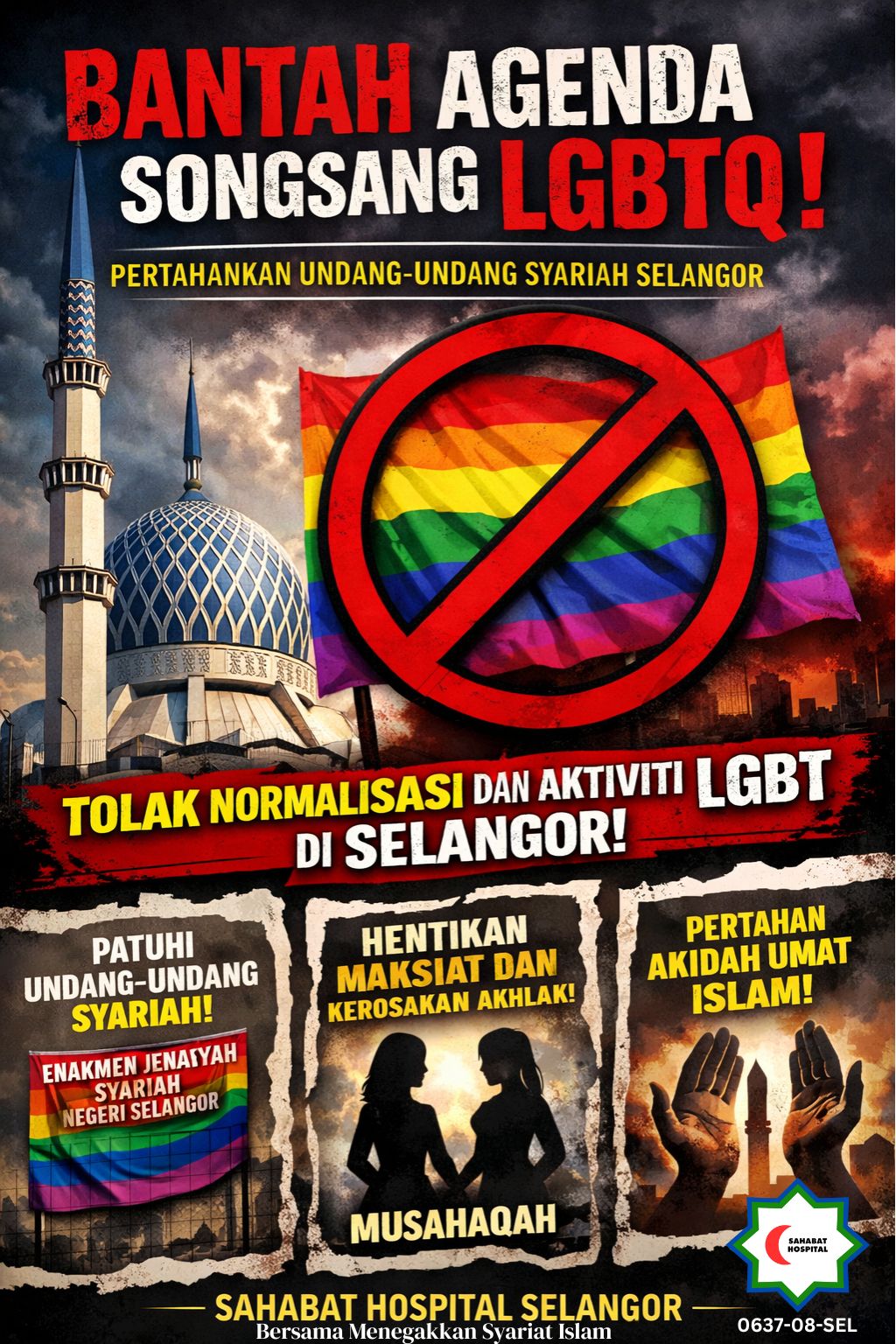 SAHABAT HOSPITAL SELANGOR TOLAK BUDAYA & AMALAN SONGSANG LGBT